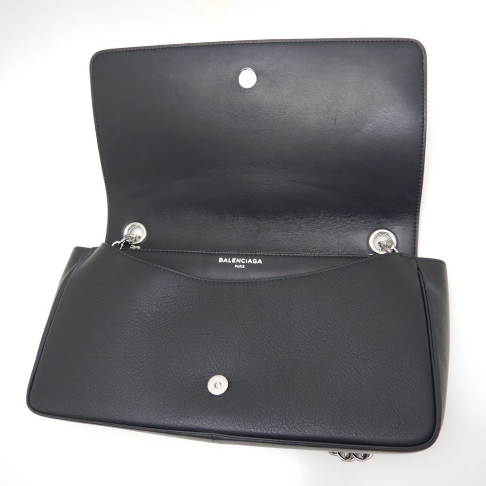 Balenciaga Everyday Chain Wallet Calf Black Crossbody - Picture 6 of 9